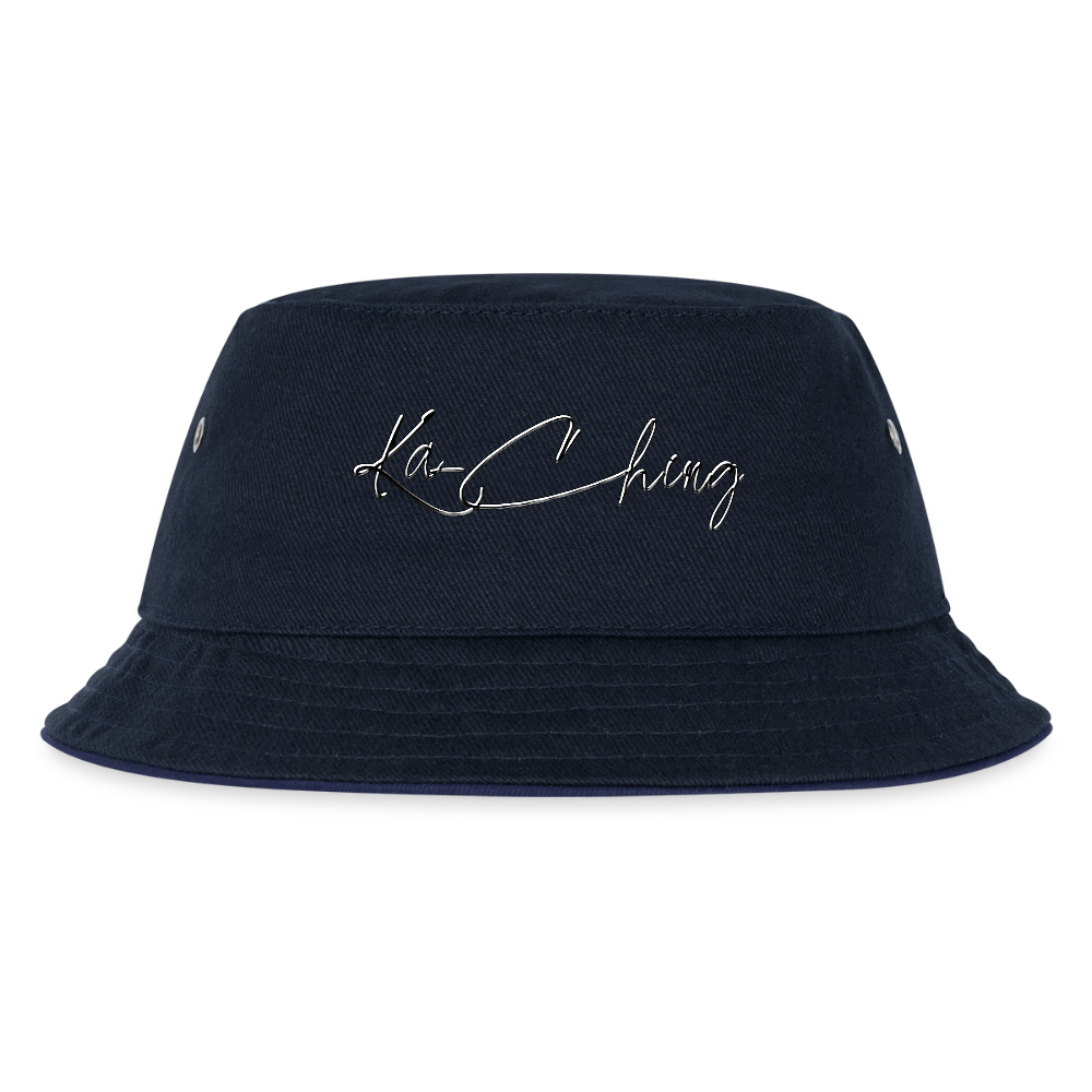 Limited Edition Diamond  Bucket hat. - navy/navy