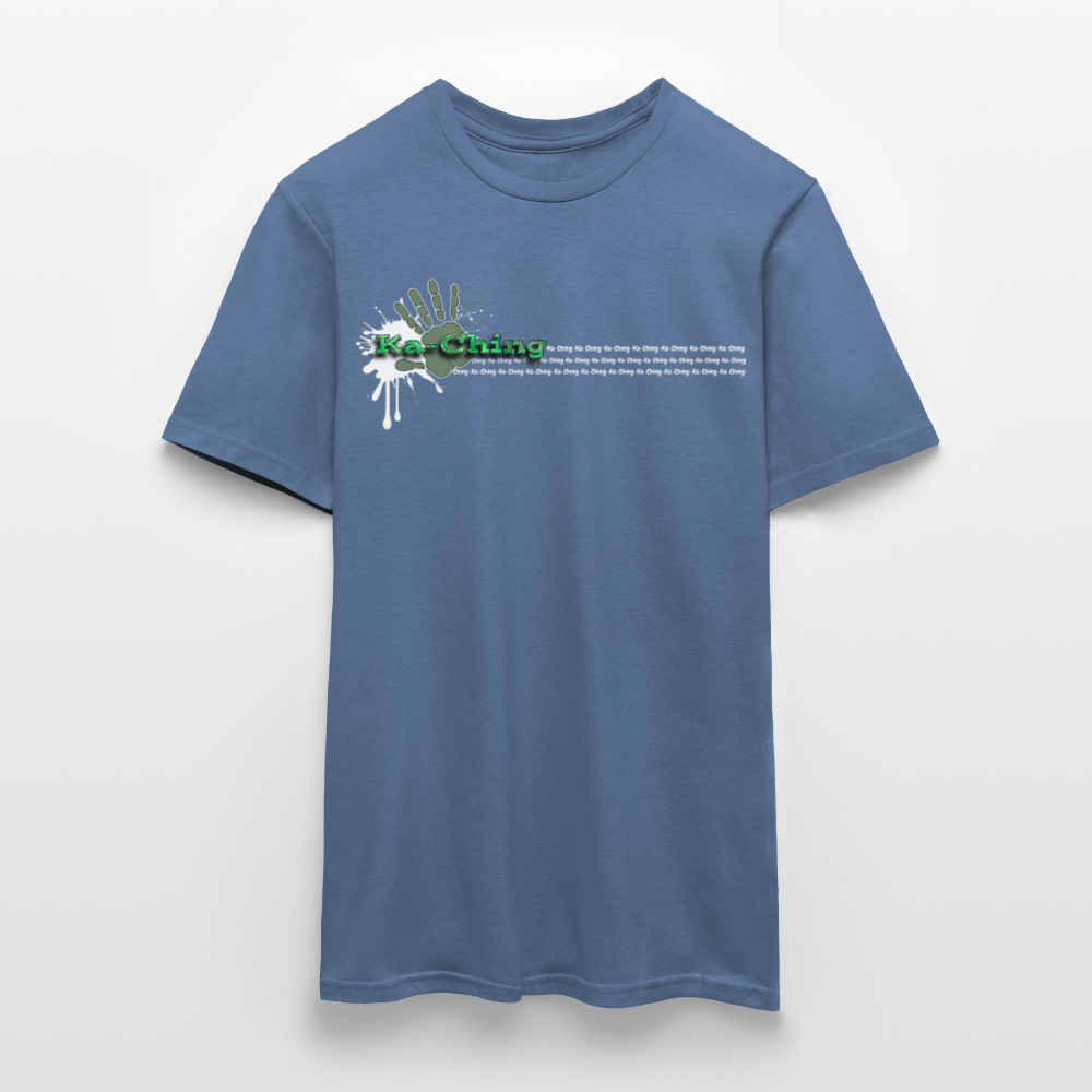 Unisex T-Shirt Ching Green Logo WH/Dark CHGR-T-01d - dove blue 