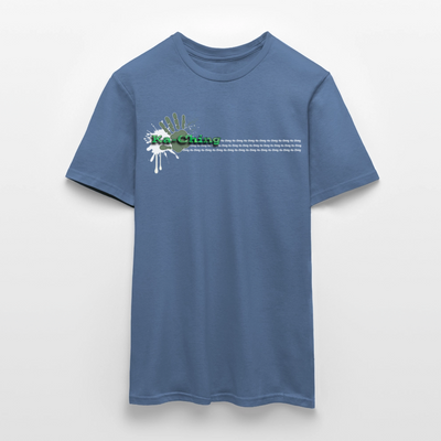 Unisex T-Shirt Ching Green Logo WH/Dark CHGR-T-01d - dove blue 