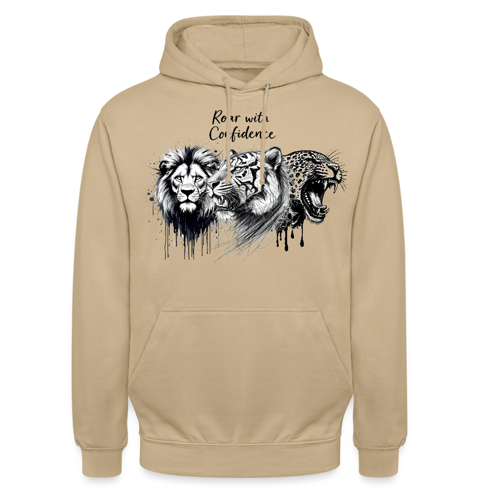 Ka-Ching Raw with confidence Unisex Hoodie - beige
