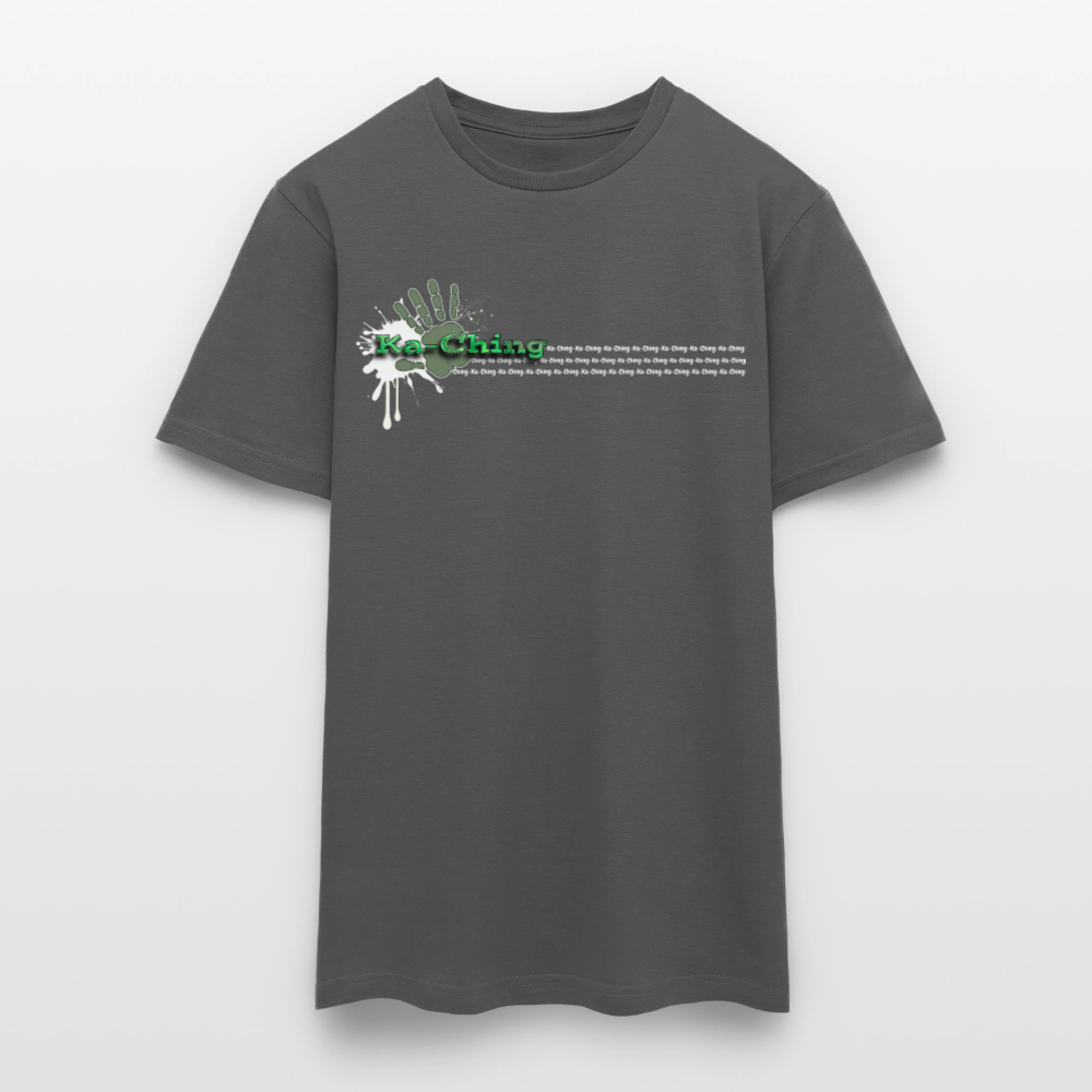 Unisex T-Shirt Ching Green Logo WH/Dark CHGR-T-01d - charcoal grey
