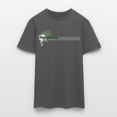 Unisex T-Shirt Ching Green Logo WH/Dark CHGR-T-01d - charcoal grey