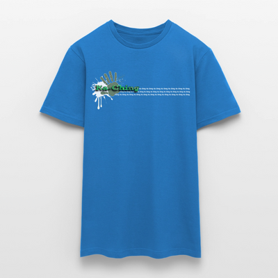 Unisex T-Shirt Ching Green Logo WH/Dark CHGR-T-01d - royal blue