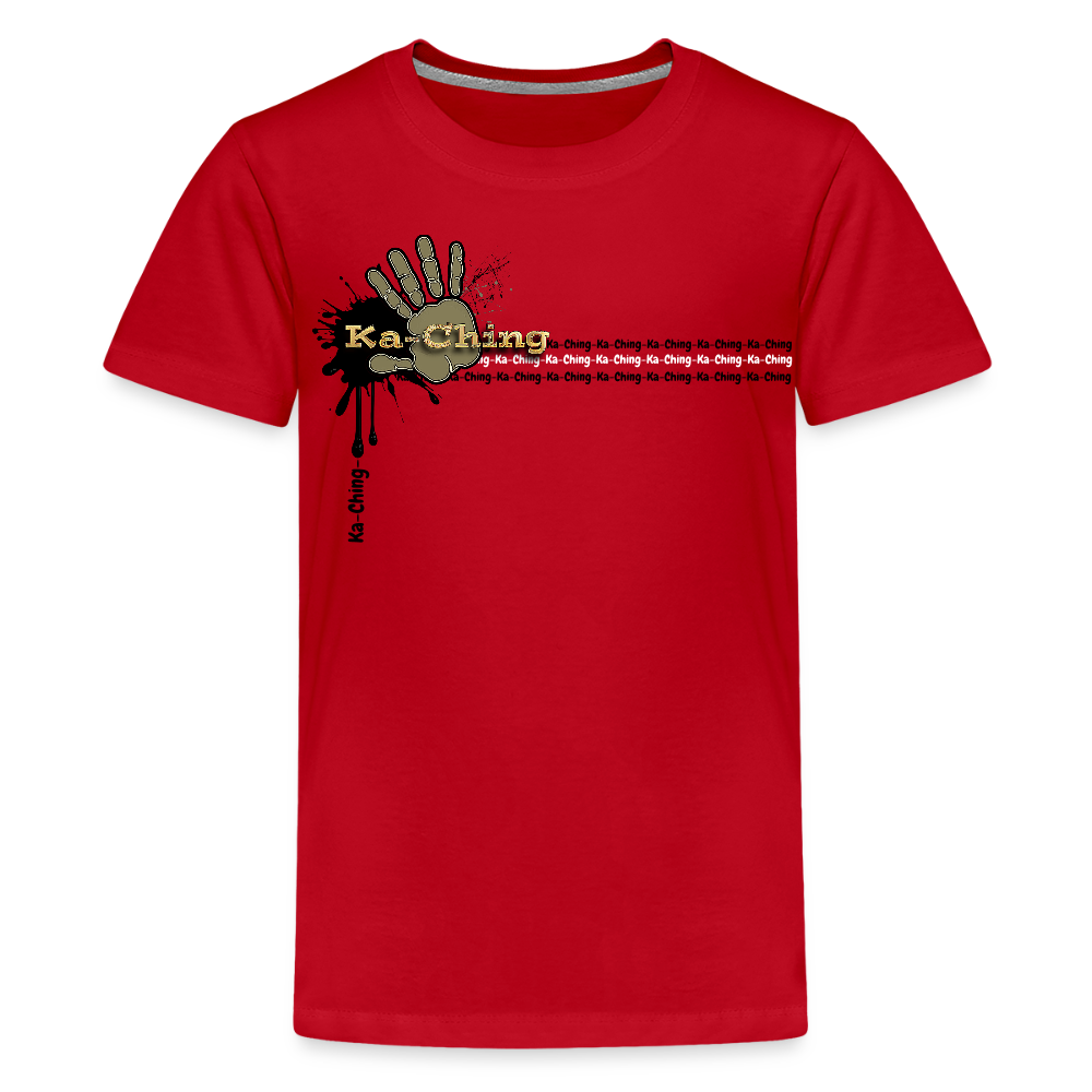 Unisex T-Shirt Ching Gold Logo - red