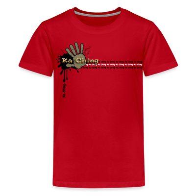 Unisex T-Shirt Ching Gold Logo - red