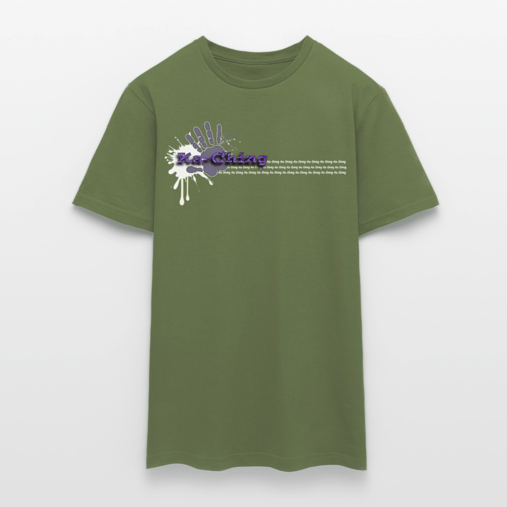Unisex T-Shirt Ching Purple Logo WH/Dark CHPU-T-06d - military green