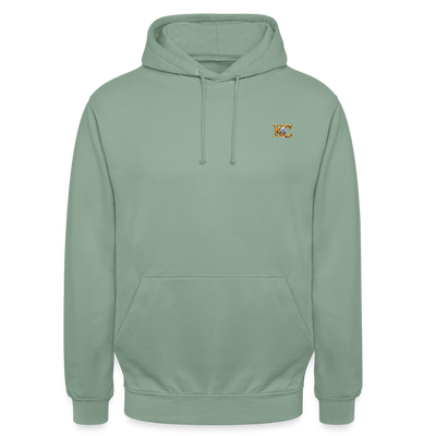 Minimal Range Unisex Hoodie limited Ka-Ching design2 - steel green