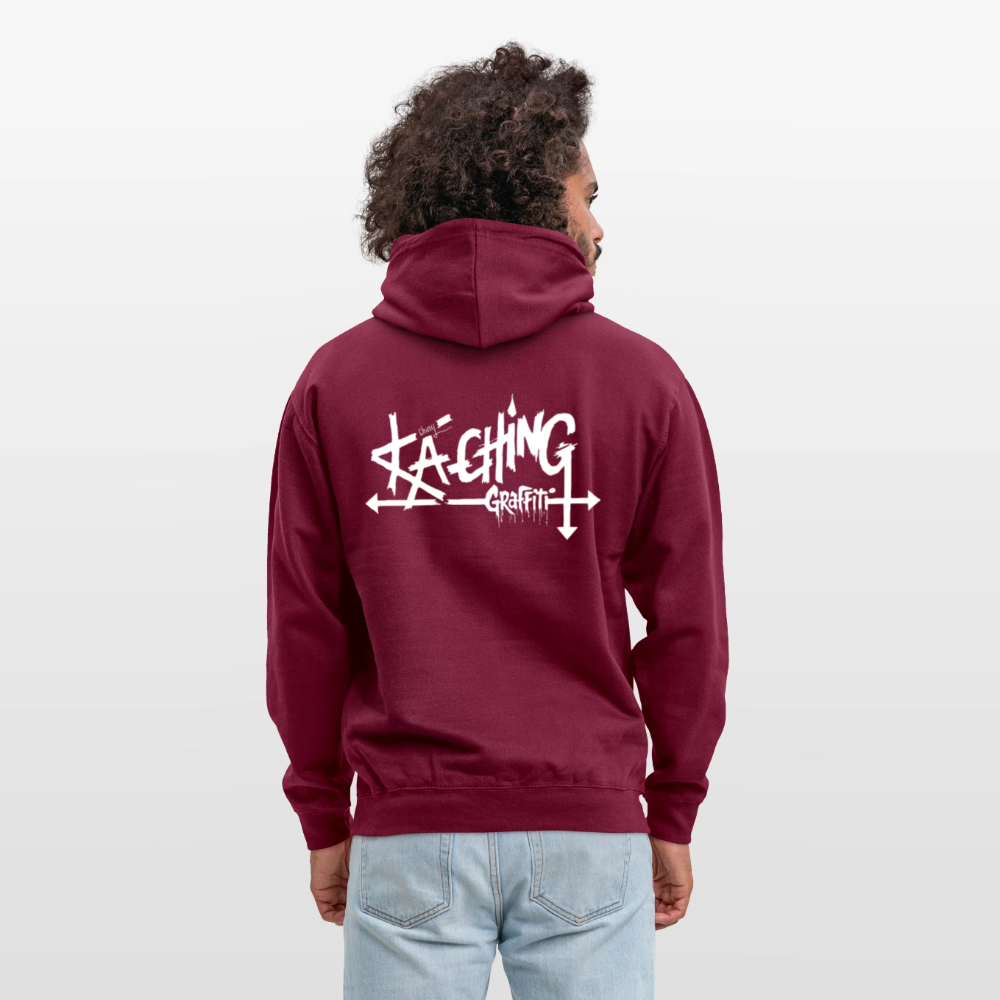 Minimal Range Unisex Hoodie limited Ka-Ching ⁶design - bordeaux