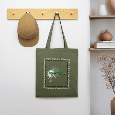 Ching Tote Bag Green Logo - khaki