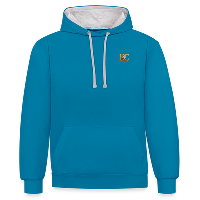 Diamond Range Millenium Heist 2000 Hoodie limited edition - peacock blue/heather grey