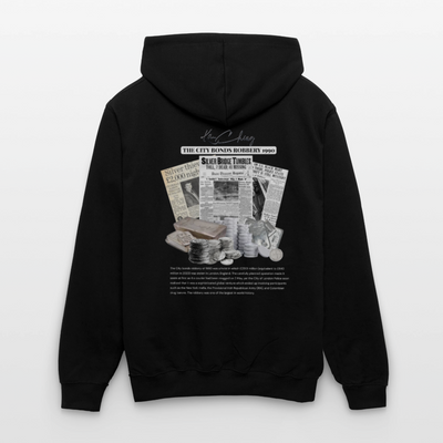 Silver Range City Bonds Robɓery 1990 Hoodie limited edition - black/heather grey