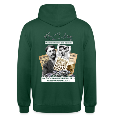 diamond range limited edition Hoodie  design 3 - bottle green