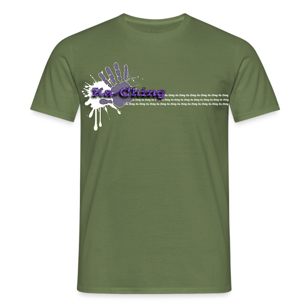 Unisex T-Shirt Ching Purple Logo WH/Dark CHPU-T-06d - military green