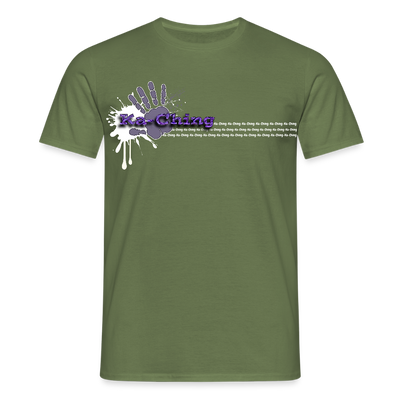 Unisex T-Shirt Ching Purple Logo WH/Dark CHPU-T-06d - military green