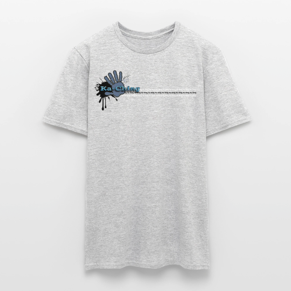 Unisex T-Shirt Ching Blue Logo CHBL-T-05c - heather grey