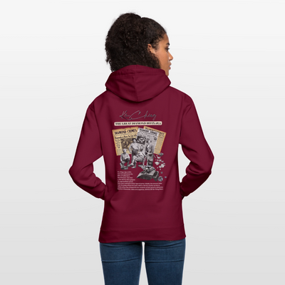 Diamond Range Unisex Hoodie limited editions design 2 - bordeaux