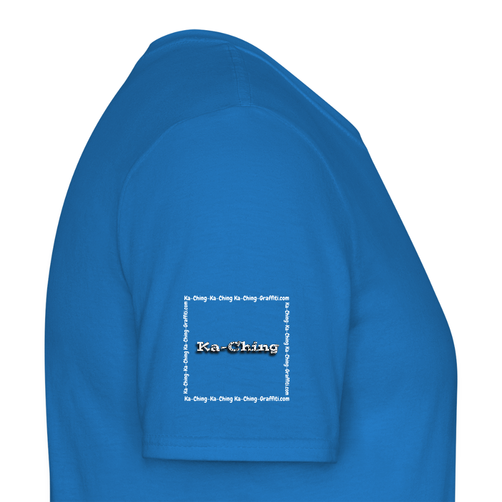 Unisex T-Shirt Ching Silver Logo WH/Dark CHSLR-T-03d - royal blue