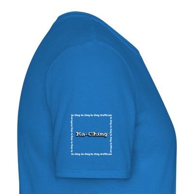 Unisex T-Shirt Ching Silver Logo WH/Dark CHSLR-T-03d - royal blue