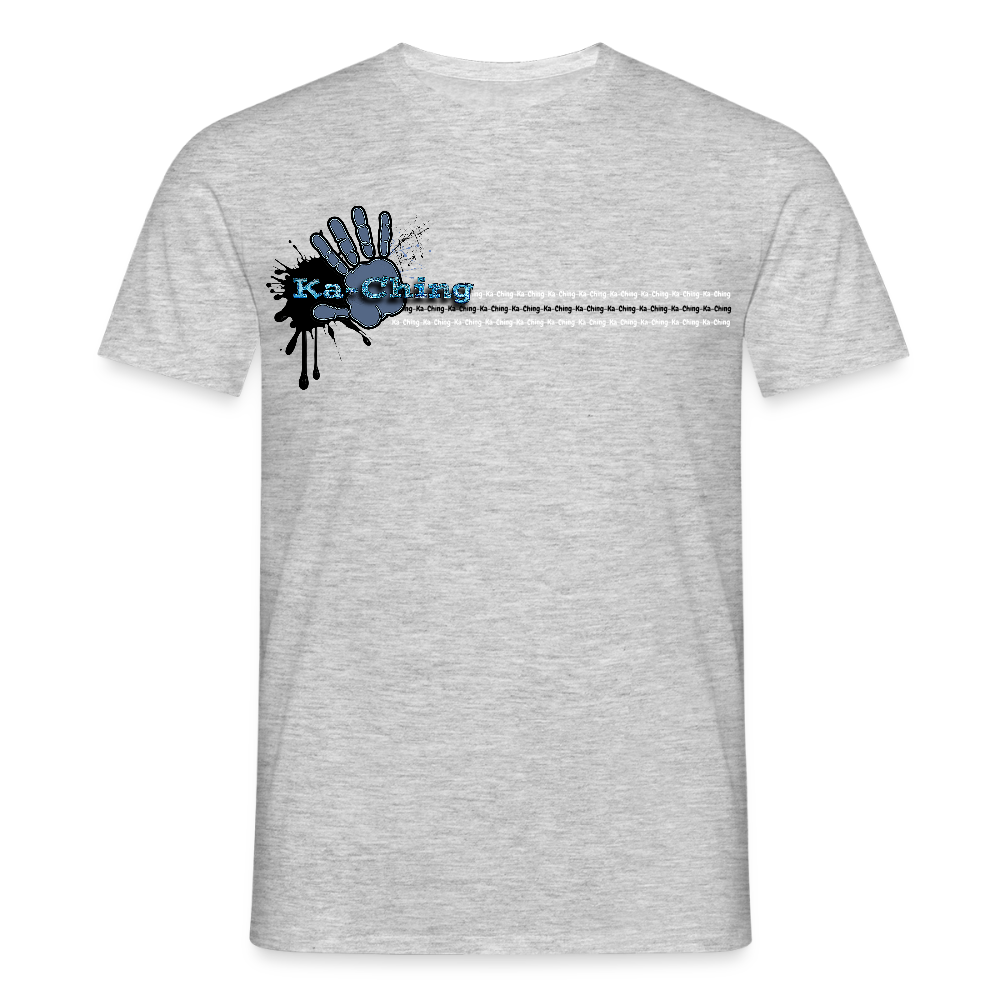 Unisex T-Shirt Ching Blue Logo CHBL-T-05c - heather grey