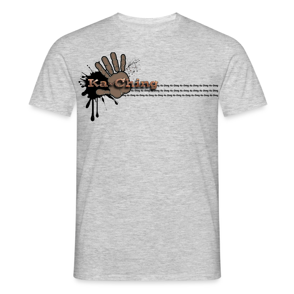 Unisex T-Shirt Ching Bronze Logo CHBZ-T-04w - heather grey