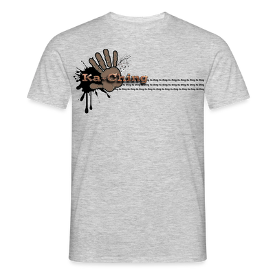 Unisex T-Shirt Ching Bronze Logo CHBZ-T-04w - heather grey