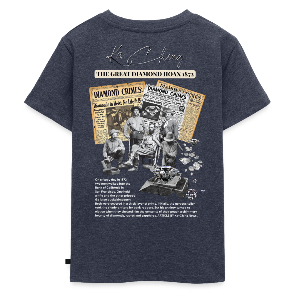 Diamond Range The Great Hoax 1872 Tee limited edition - heather denim