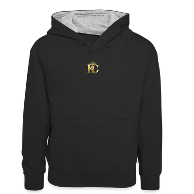Gold Range Heathrow Robɓery Hoodie limited edition - black/heather grey