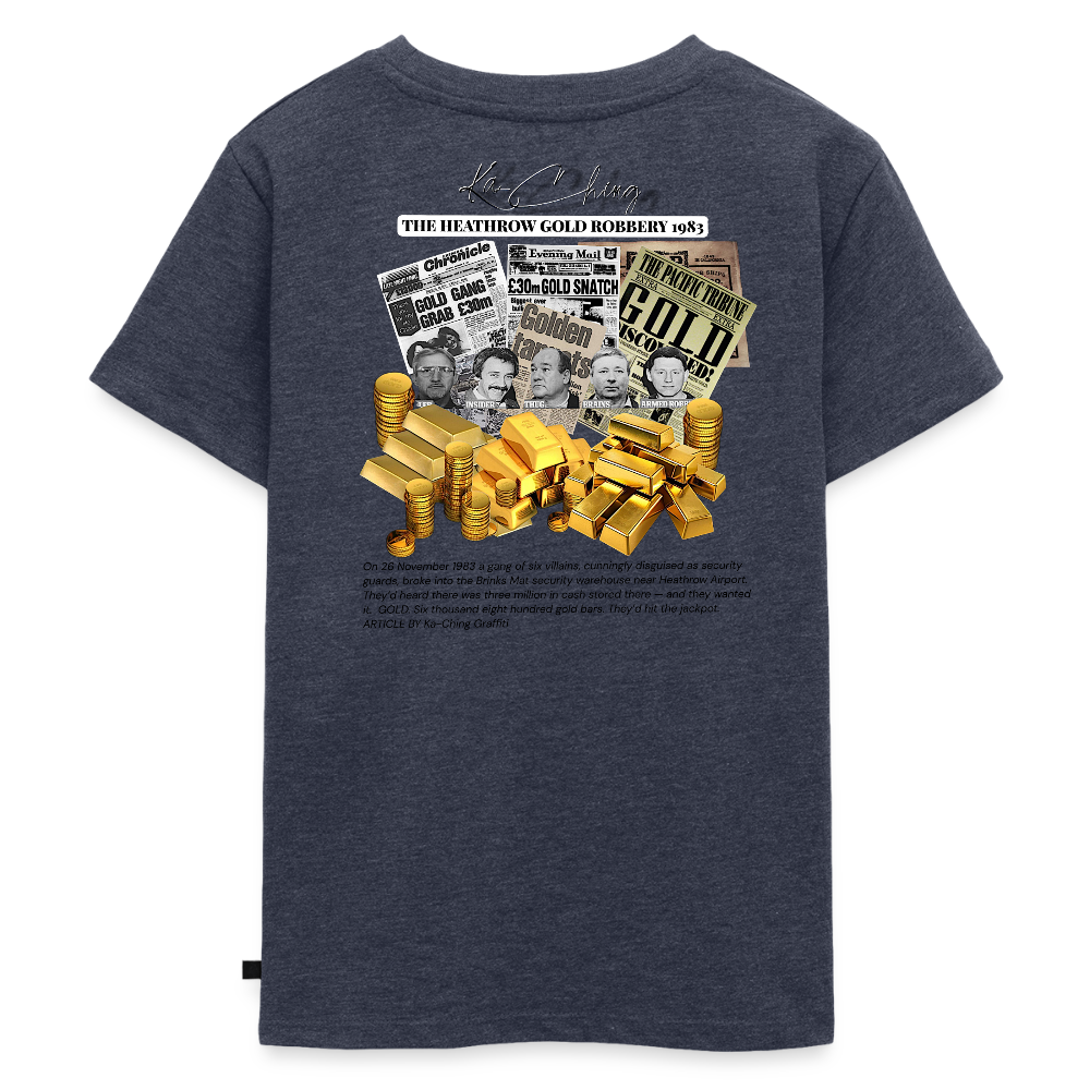 Teddies zombie mummy Halloween Tee - heather denim