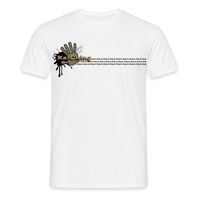 Ka-Ching T-Shirt Ching Gold Logo CHGD-T-02w - white