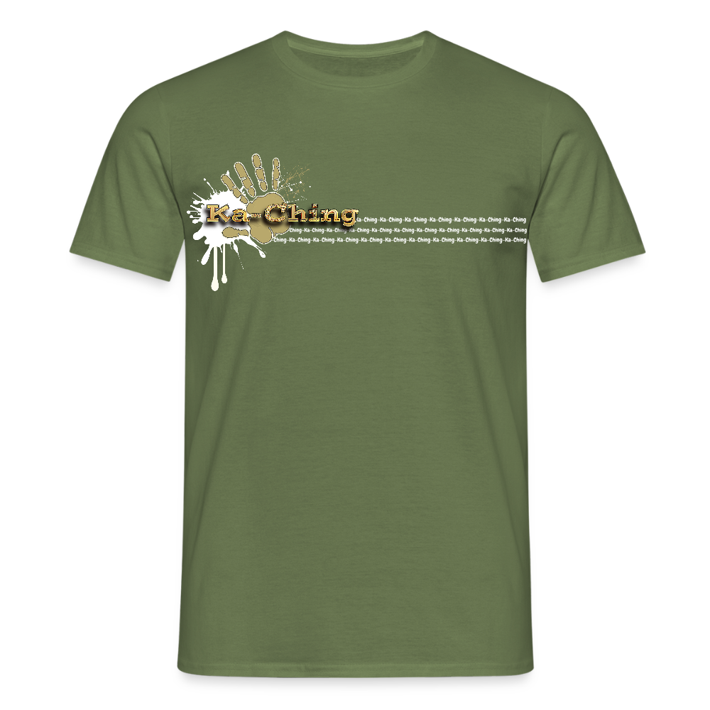 Unisex T-Shirt Ching Gold Logo WH/Dark CHGD-T-02d - military green