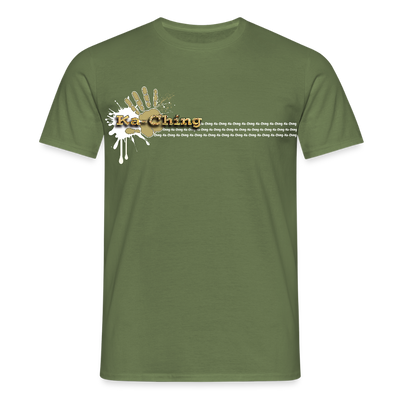 Unisex T-Shirt Ching Gold Logo WH/Dark CHGD-T-02d - military green