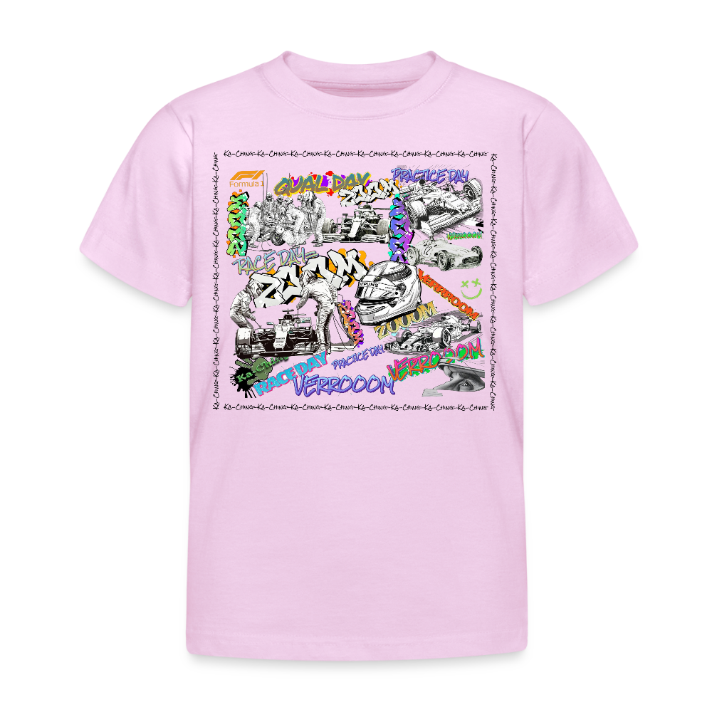 Kids Graffiti F1 T-Shirt - light pink