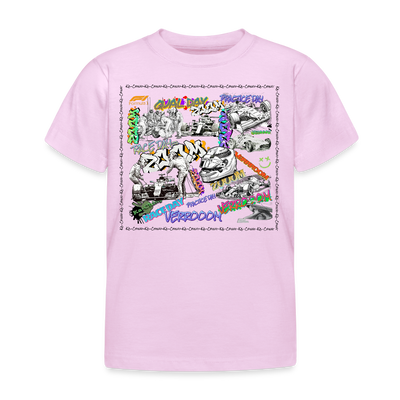 Kids Graffiti F1 T-Shirt - light pink