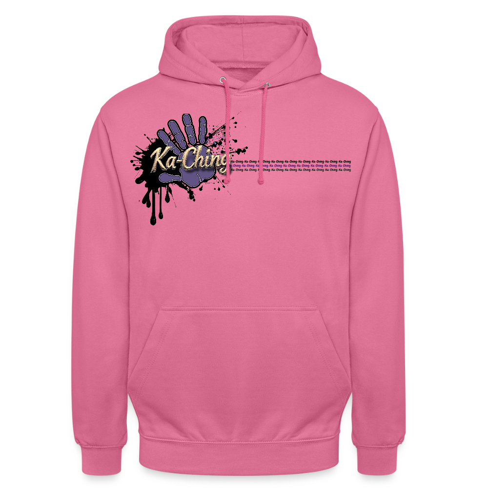Unisex Hoodie Ching gold purple logo - pink