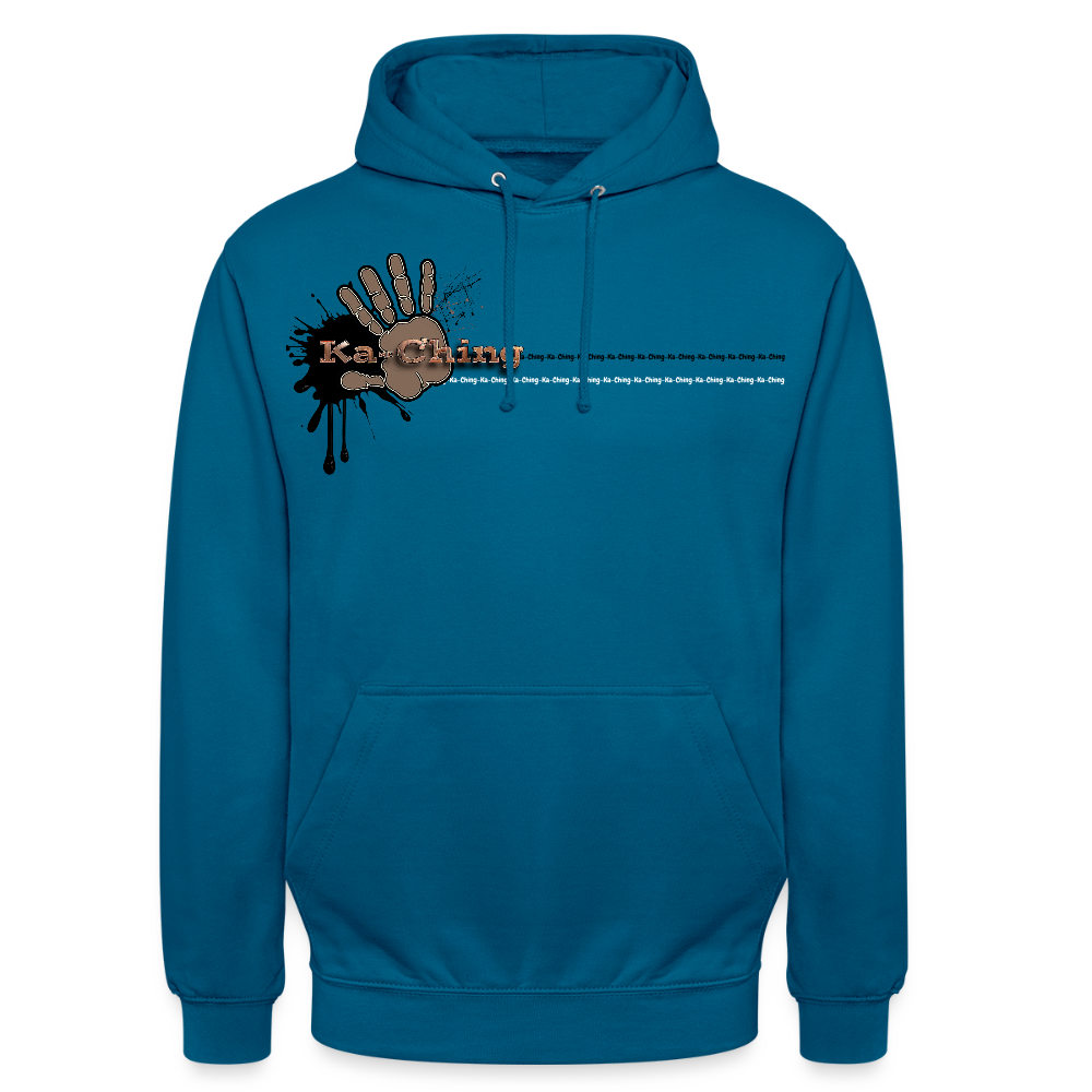 Ka-Ching Unisex Hoodie Ching Bronze logo - deep sea blue 