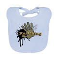 Baby Organic Bib gold - sky blue