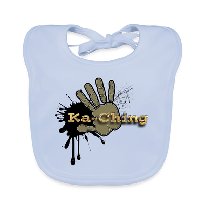 Baby Organic Bib gold - sky blue
