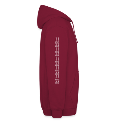 Unisex Hoodie Ching Gold logo - bordeaux