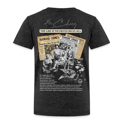 Diamond Range The Great Hoax 1872 Tee limited edition - charcoal grey