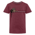 Unisex T-Shirt Ching Bronze Logo - heather burgundy