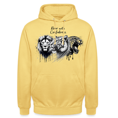 Ka-Ching Raw with confidence Unisex Hoodie - lemon yellow