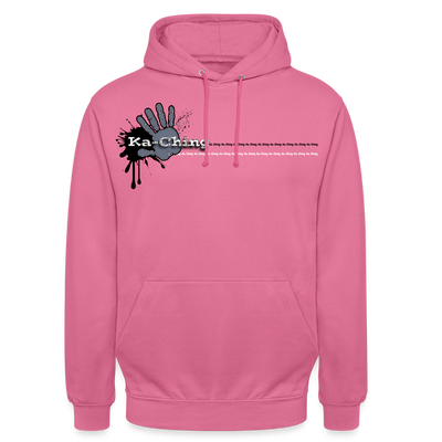 Unisex Hoodie Ching Silver logo - pink