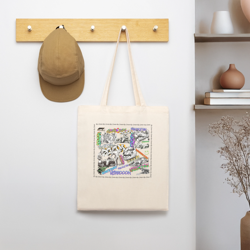 Graffiti F1Tote Bag - natural raw