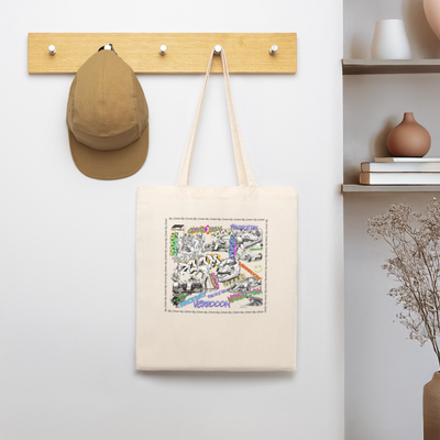 Graffiti F1Tote Bag - natural raw
