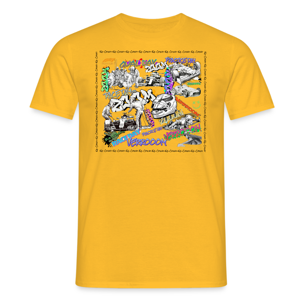 Unisex T-Shirt F1 Graffiti - yellow