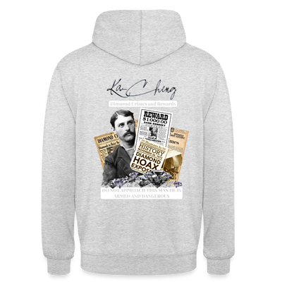 diamond range limited edition Hoodie  design 3 - light heather grey