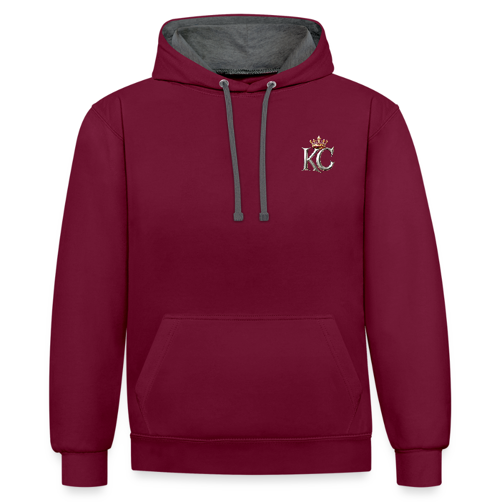 Golden silver Range The Merchant Royal Hoodie limited edition - burgundy/charcoal