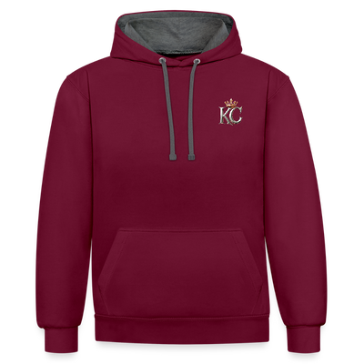 Golden silver Range The Merchant Royal Hoodie limited edition - burgundy/charcoal