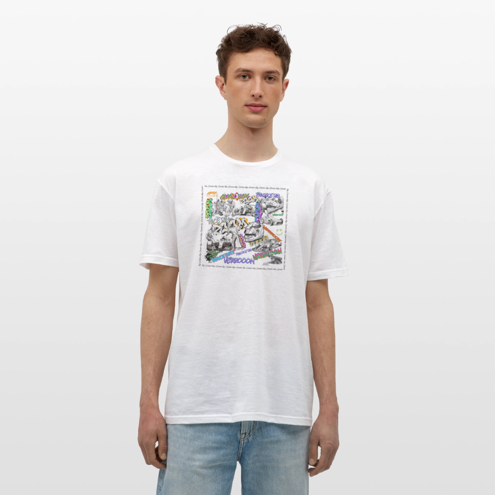 Unisex T-Shirt F1 Graffiti - white