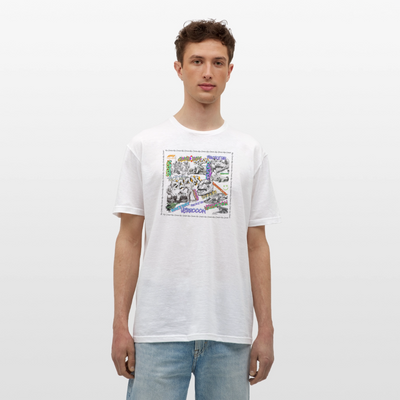 Unisex T-Shirt F1 Graffiti - white